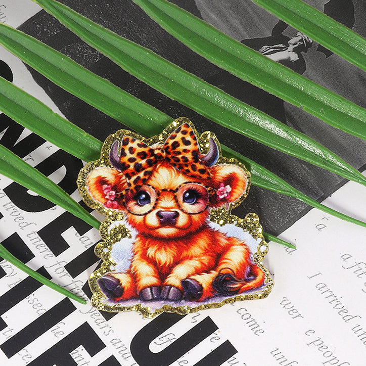 Wholesale 10PCS Animal Tiger Cat Rainbow Acrylics Accessories